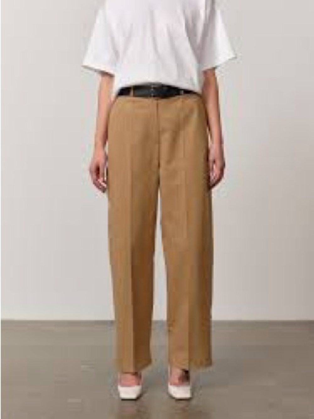 NWT Herskind Olly Pants Khaki Cotton Loose Wide Leg Trousers 6